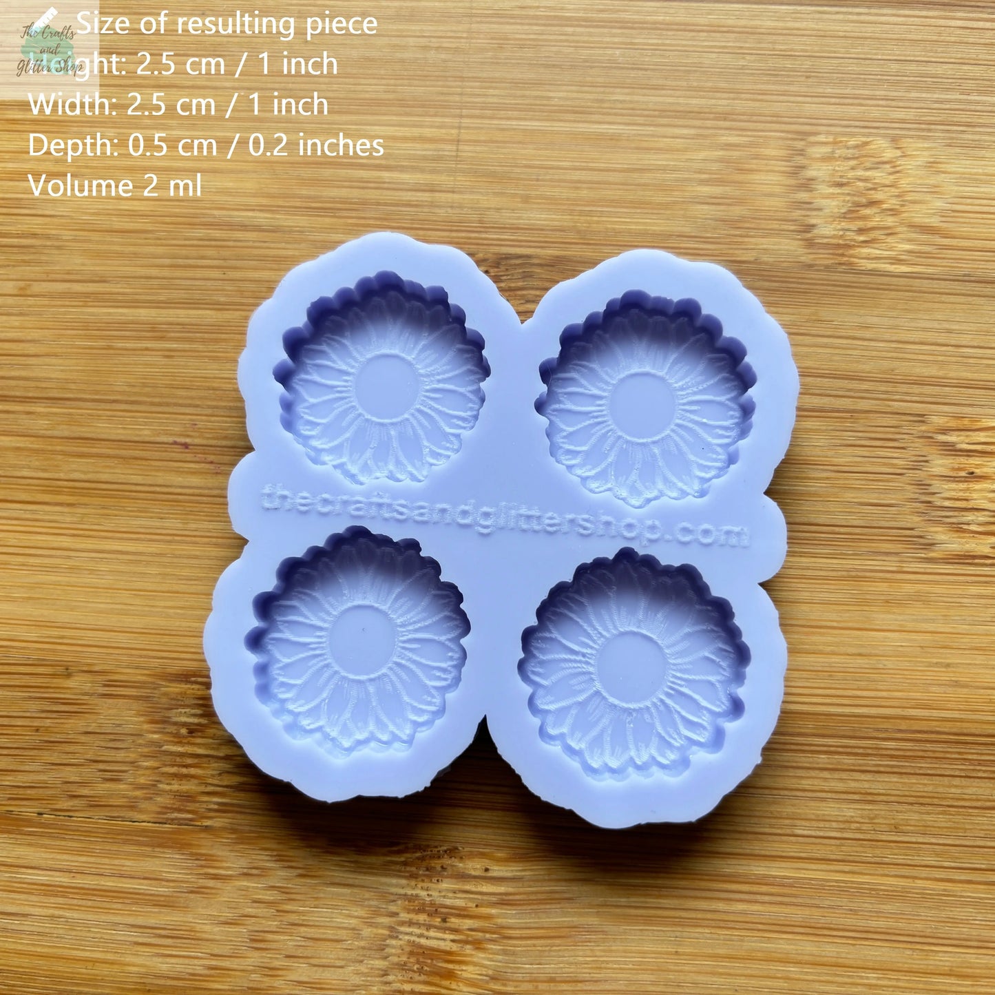 1 inch Flower Silicone Mold - The Crafts and Glitter Shop