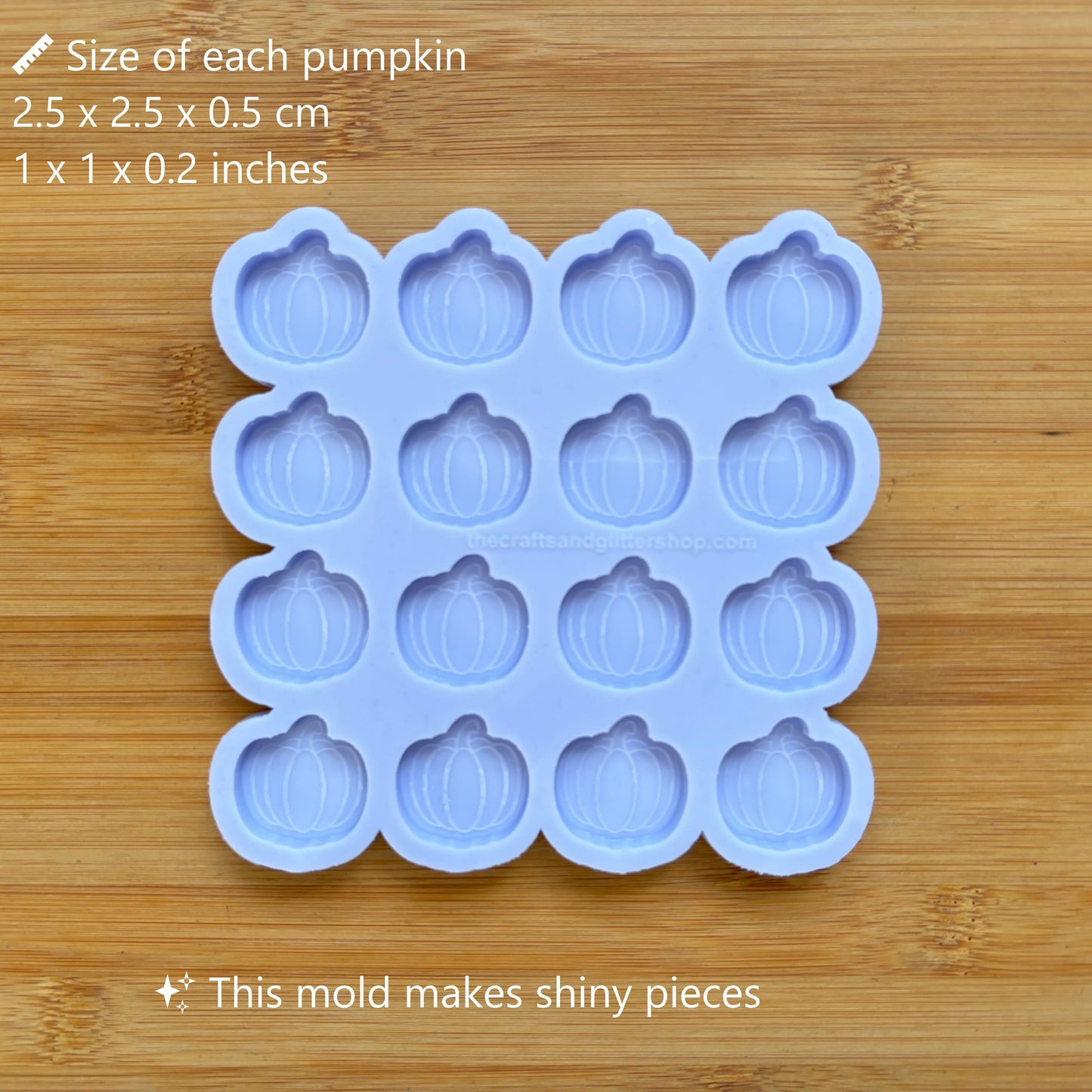 1 inch Pumpkin Silicone Mold - The Crafts and Glitter Shop