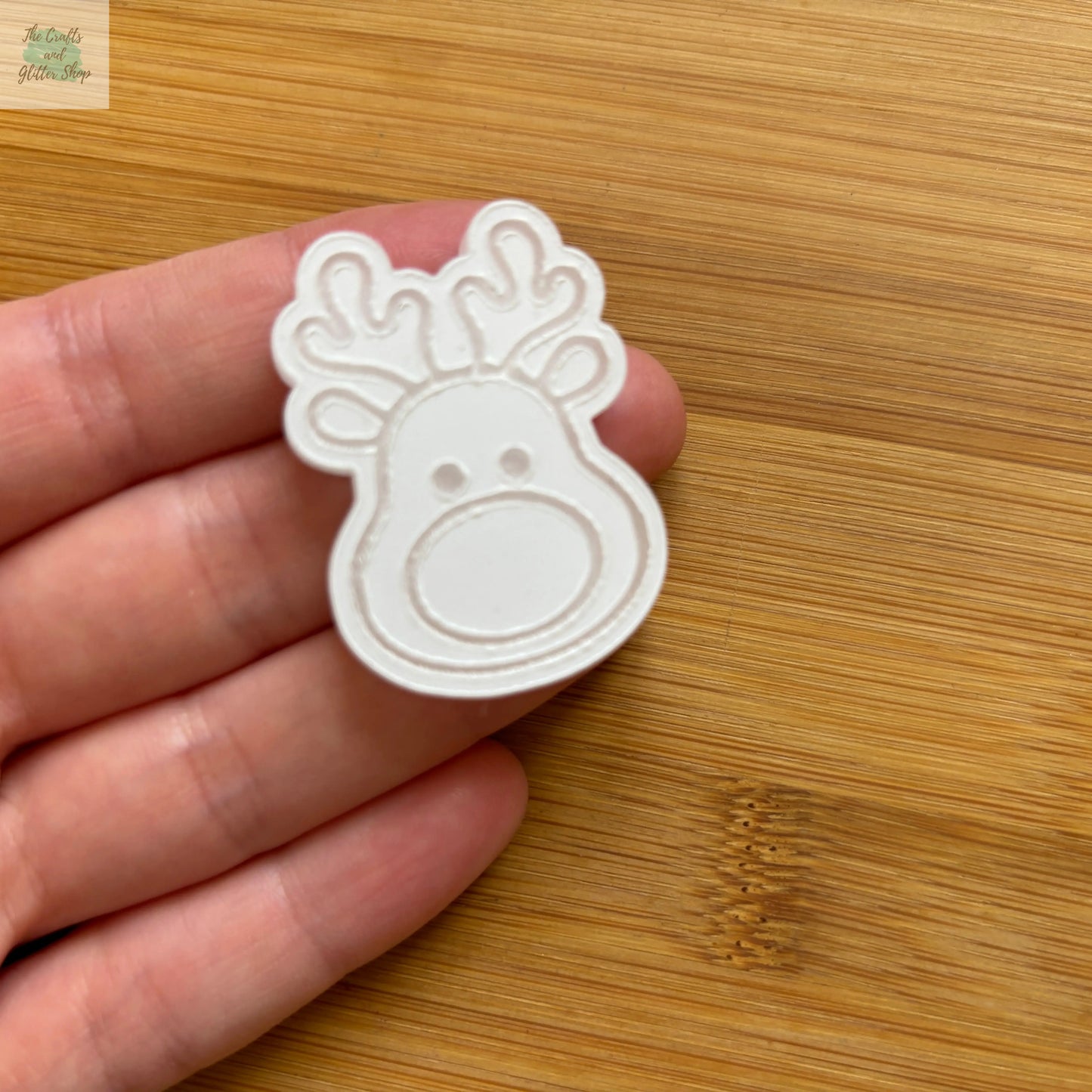 1 pc Reindeer Clear Acrylic Shape - The Crafts and Glitter Shop