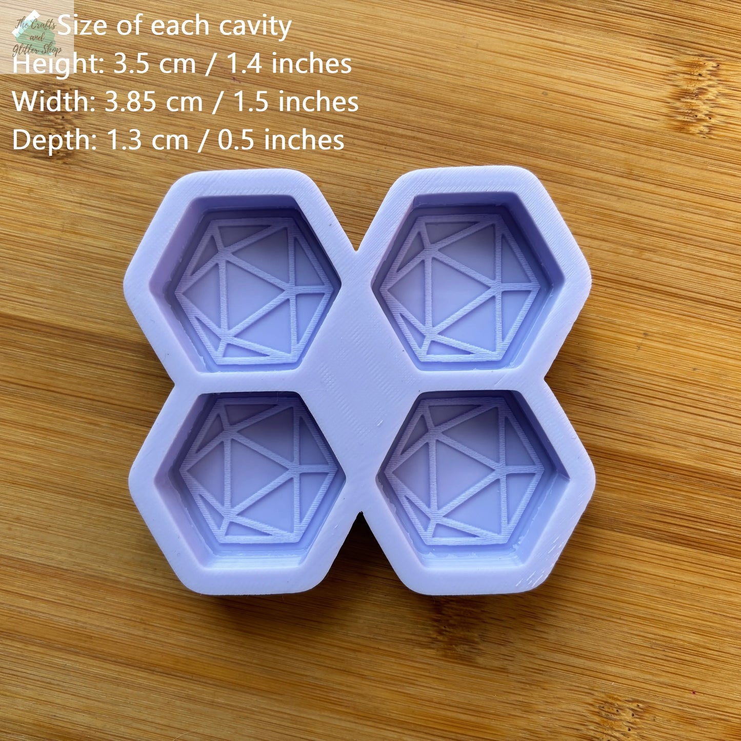 1.5" D20 Silicone Mold - The Crafts and Glitter Shop