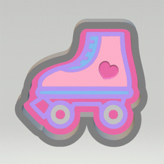 1pc Roller Skate Bath Bomb Mold STL File - The Crafts and Glitter Shop