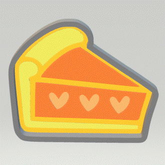 1pc Slice of Pie Bath Bomb Mold STL File - The Crafts and Glitter Shop