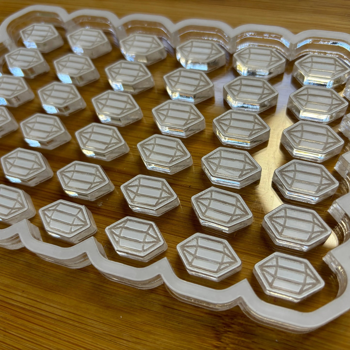 2cm Crystal Acrylic Mold Blank - The Crafts and Glitter Shop