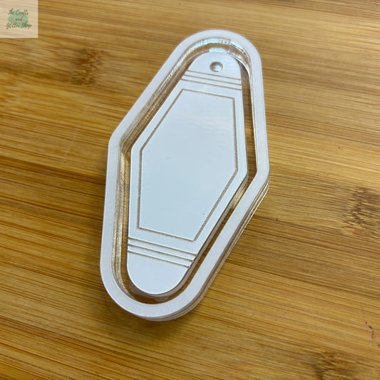 3.5" Hotel Tag Acrylic Mold Blank