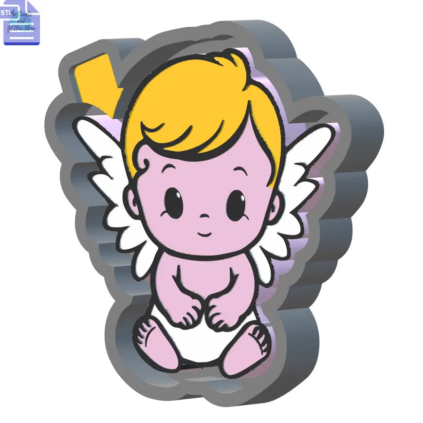 Baby Angel Silicone Mold Housing STL File - The Crafts and Glitter Shop