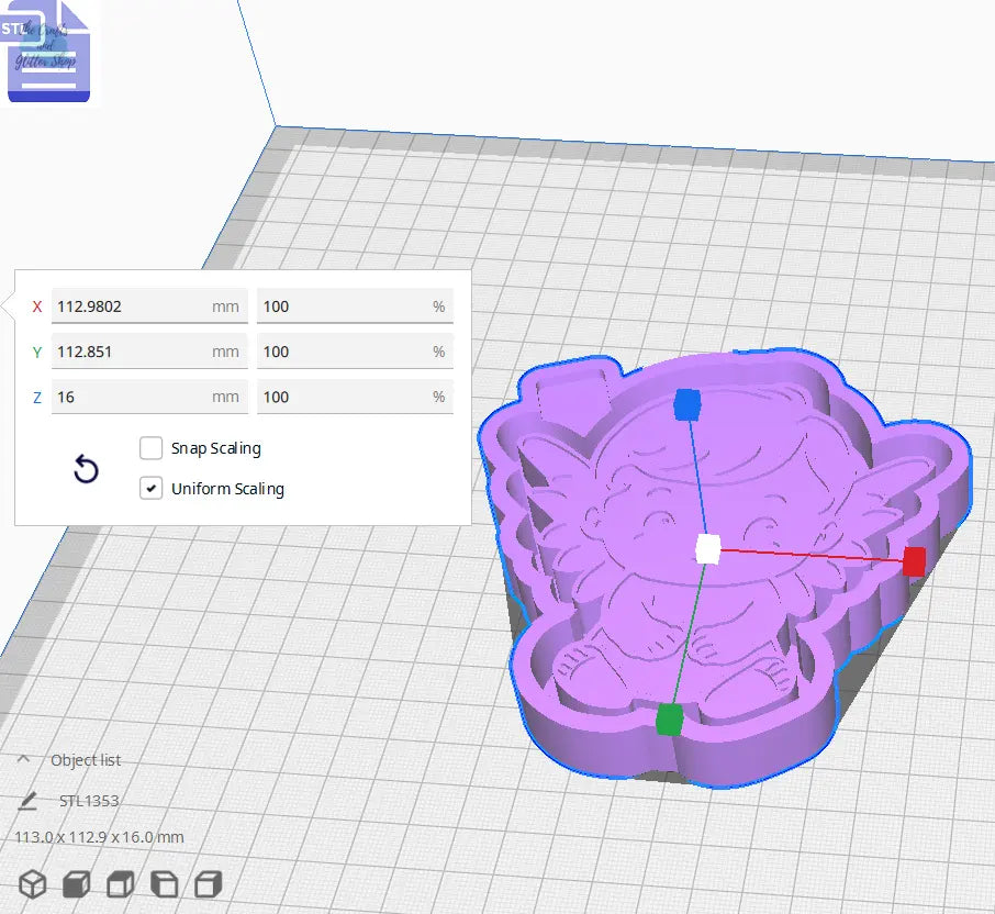 Baby Angel Silicone Mold Housing STL File - The Crafts and Glitter Shop