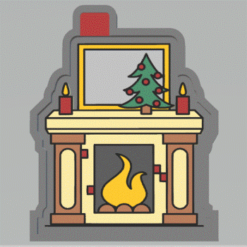 Christmas Fireplace Silicone Mold Housing STL File - The Crafts and Glitter Shop