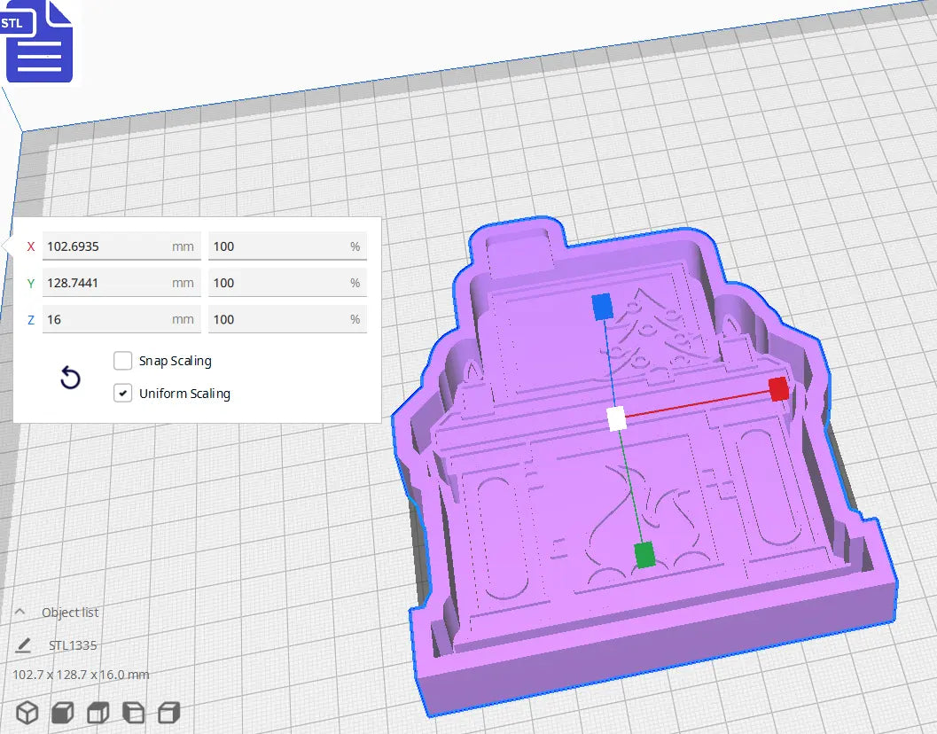 Christmas Fireplace Silicone Mold Housing STL File - The Crafts and Glitter Shop