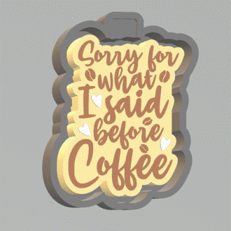 Coffee Silicone Mold Housing STL File - The Crafts and Glitter Shop