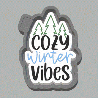Cozy Winter Vibes Silicone Mold Housing STL File - The Crafts and Glitter Shop