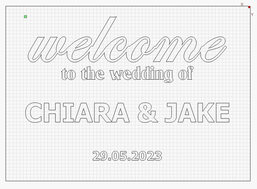 Welcome Custom Engraved Clear Acrylic Sign - for weddings, parties and events - The Crafts and Glitter Shop