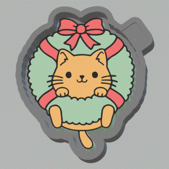 Cute Wreath Silicone Mold Housing STL File - The Crafts and Glitter Shop