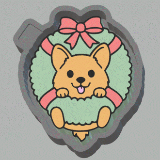Cute Wreath Silicone Mold Housing STL File - The Crafts and Glitter Shop