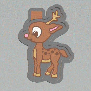 Deer Silicone Mold Housing STL File - The Crafts and Glitter Shop