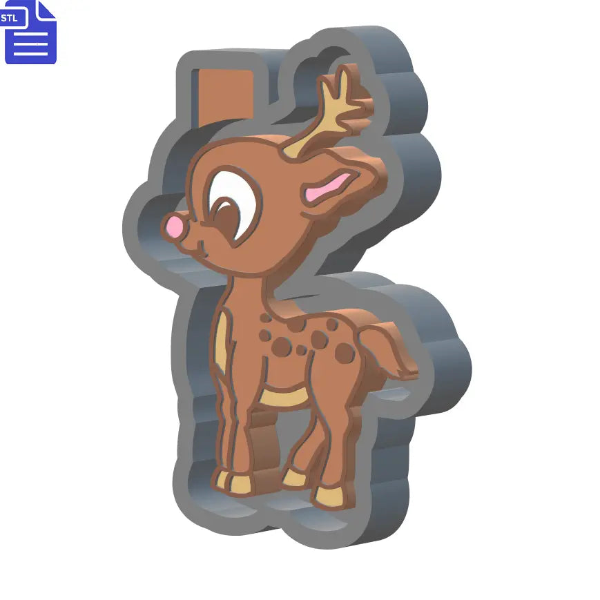 Deer Silicone Mold Housing STL File - The Crafts and Glitter Shop
