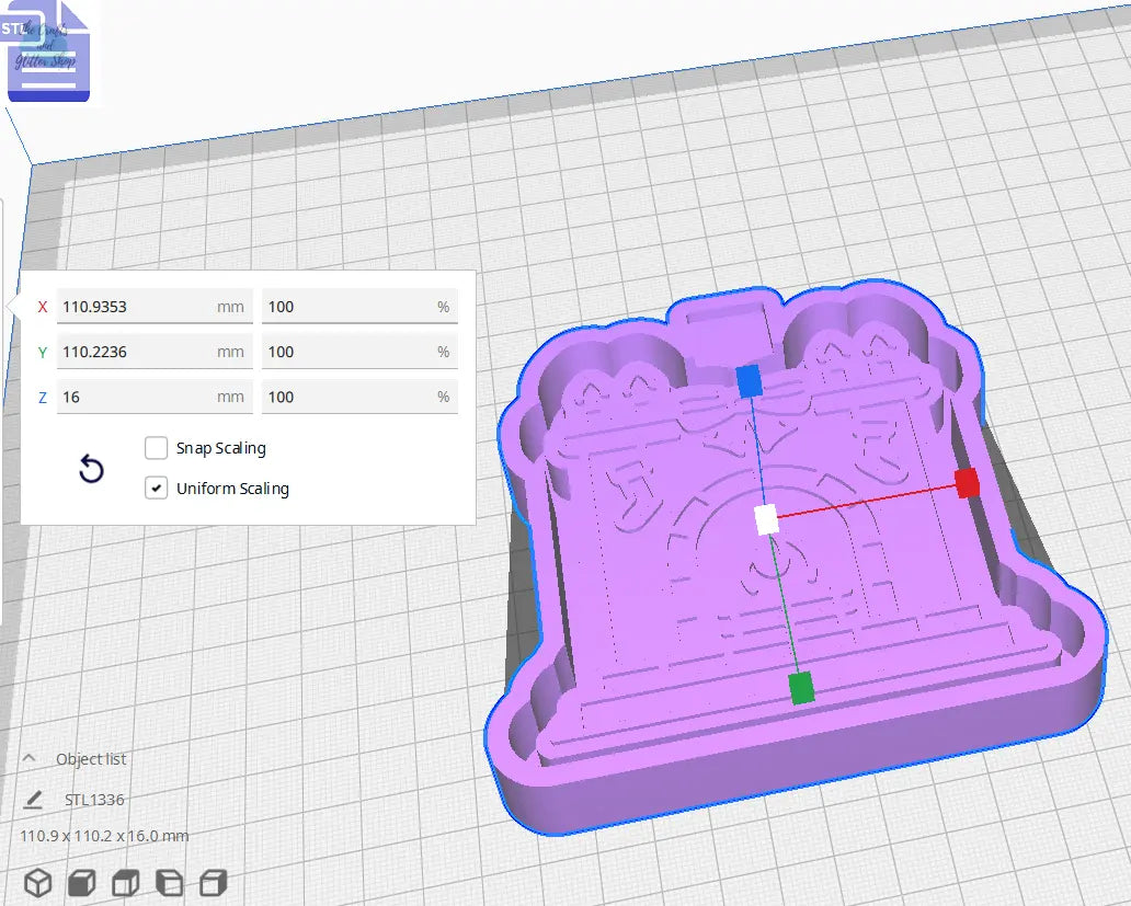 Festive Fireplace Silicone Mold Housing STL File - The Crafts and Glitter Shop