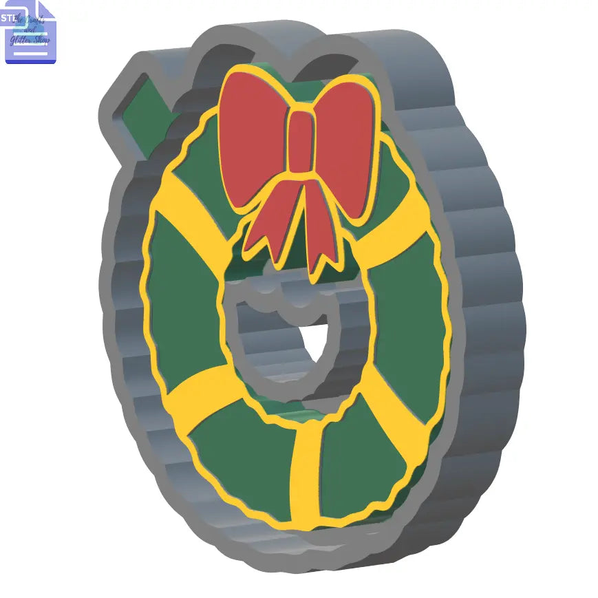 Festive Wreath Silicone Mold Housing STL File - The Crafts and Glitter Shop