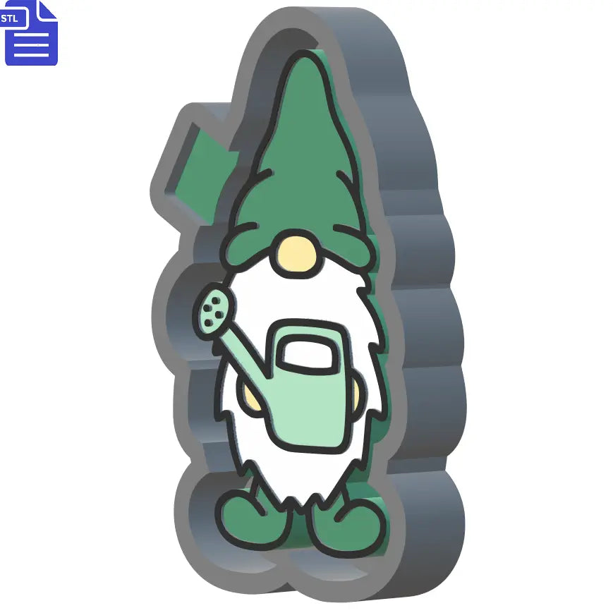 Garden Gnome Silicone Mold Housing STL File - The Crafts and Glitter Shop