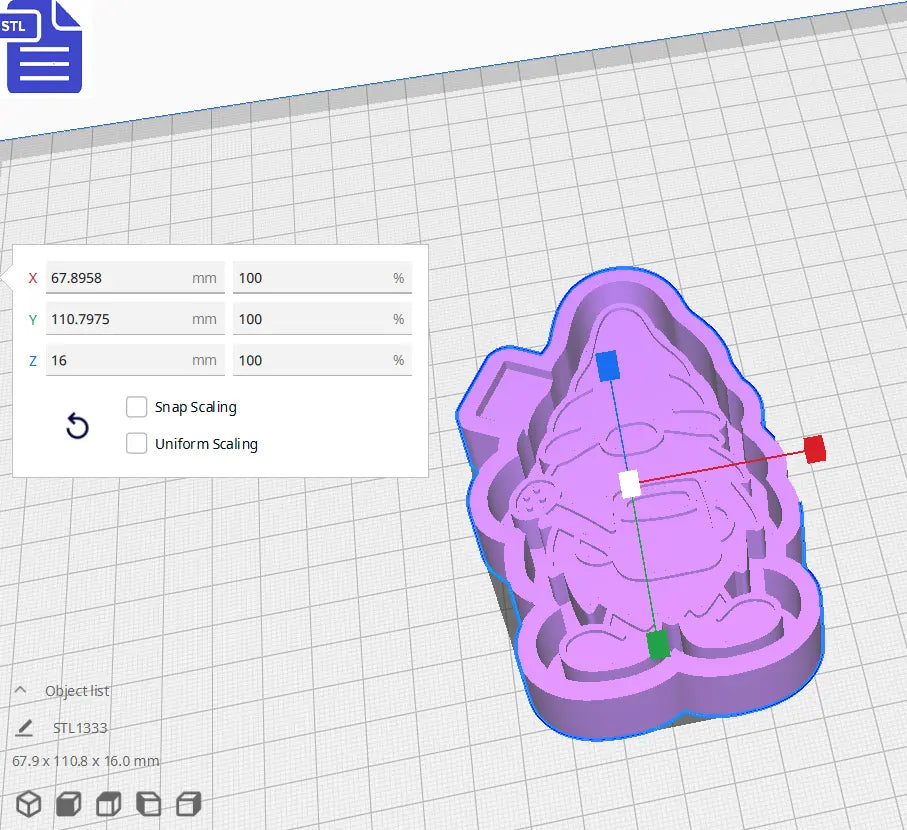 Garden Gnome Silicone Mold Housing STL File - The Crafts and Glitter Shop