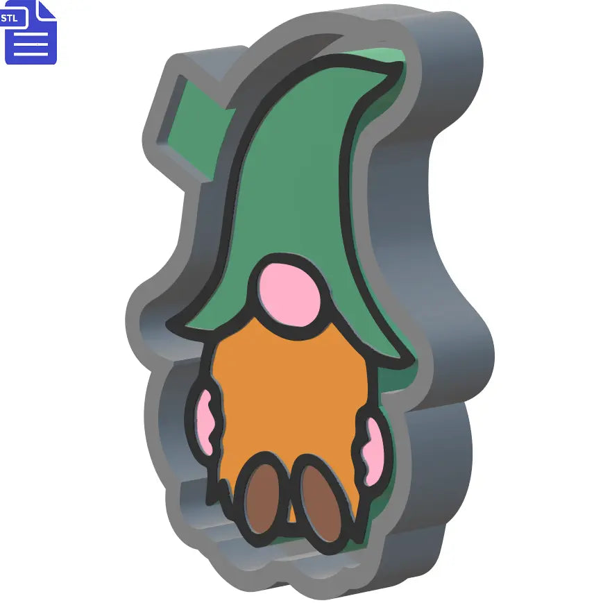 Gnome Silicone Mold Housing STL File - The Crafts and Glitter Shop