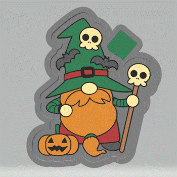 Halloween Gnome Silicone Mold Housing STL File - The Crafts and Glitter Shop