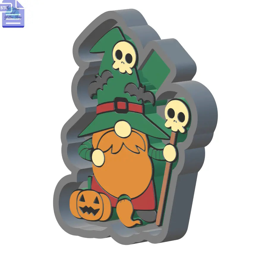 Halloween Gnome Silicone Mold Housing STL File - The Crafts and Glitter Shop