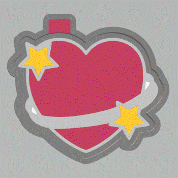 Heart Sparkles Silicone Mold Housing STL File - The Crafts and Glitter Shop