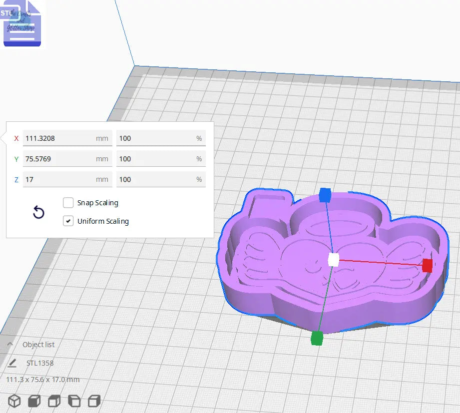 Heart Wings Halo Silicone Mold Housing STL File - The Crafts and Glitter Shop