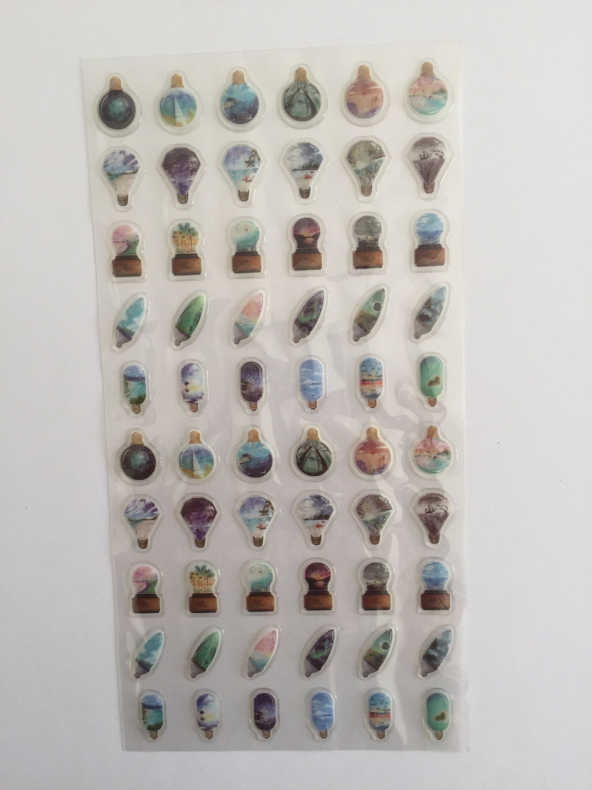 Hot Air Balloon Stickers - 1 sheet - The Crafts and Glitter Shop