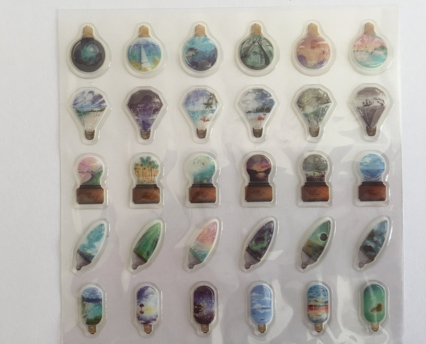 Hot Air Balloon Stickers - 1 sheet - The Crafts and Glitter Shop