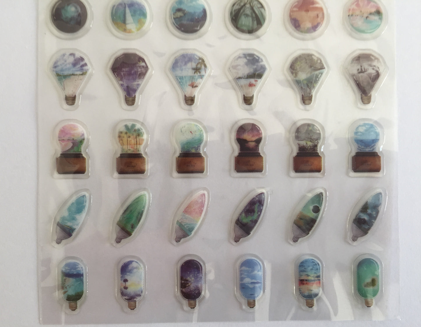 Hot Air Balloon Stickers - 1 sheet - The Crafts and Glitter Shop