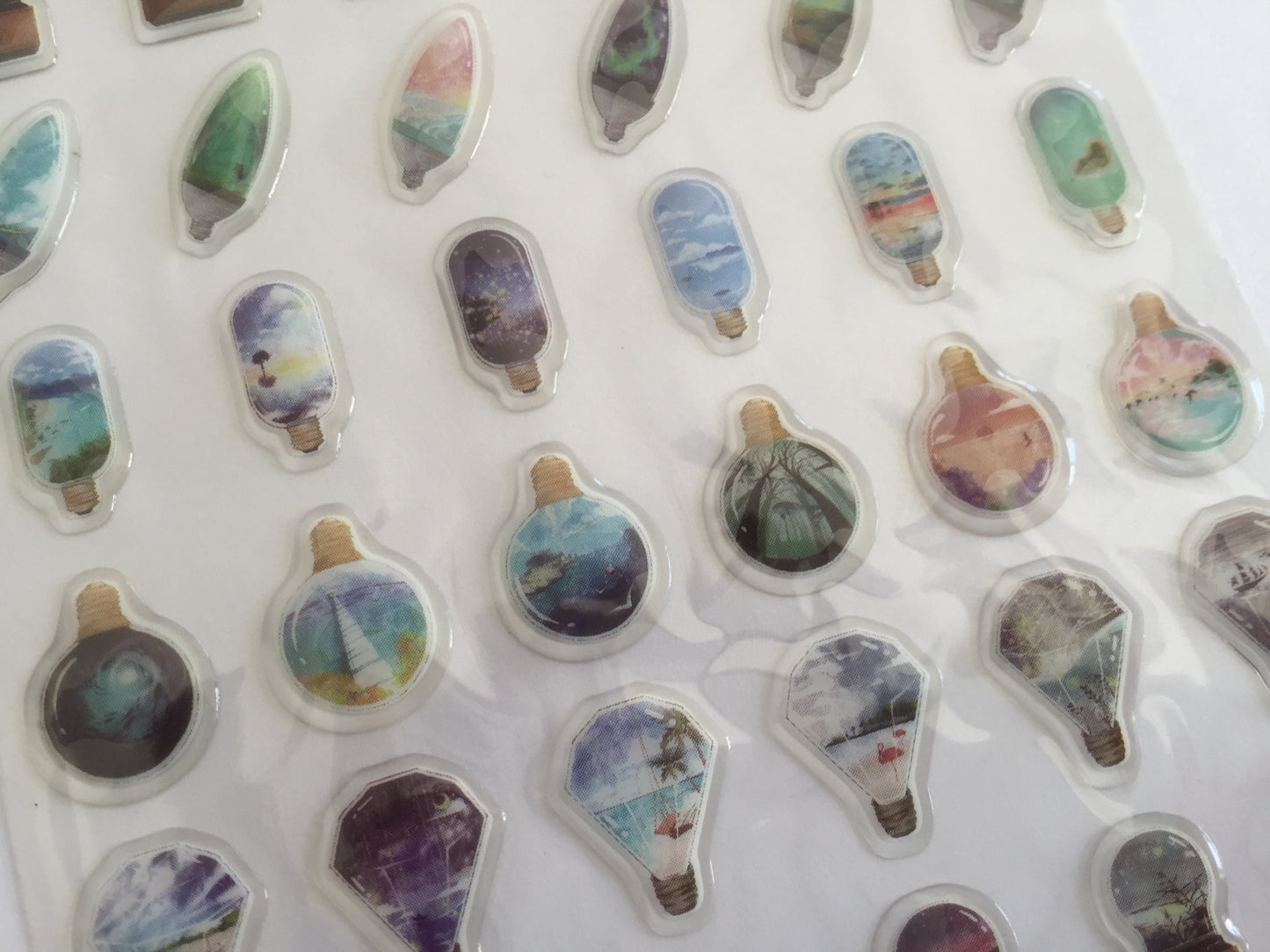 Hot Air Balloon Stickers - 1 sheet - The Crafts and Glitter Shop