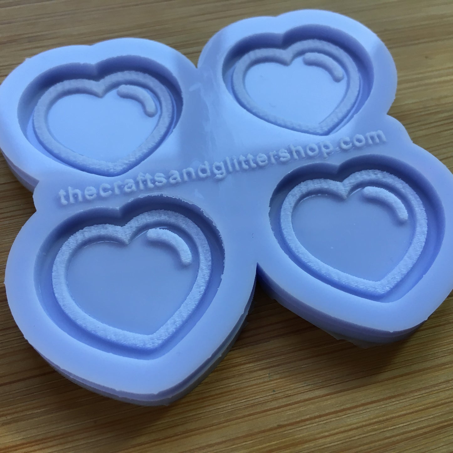 1.1 inch Heart Bubble Silicone Mold - The Crafts and Glitter Shop