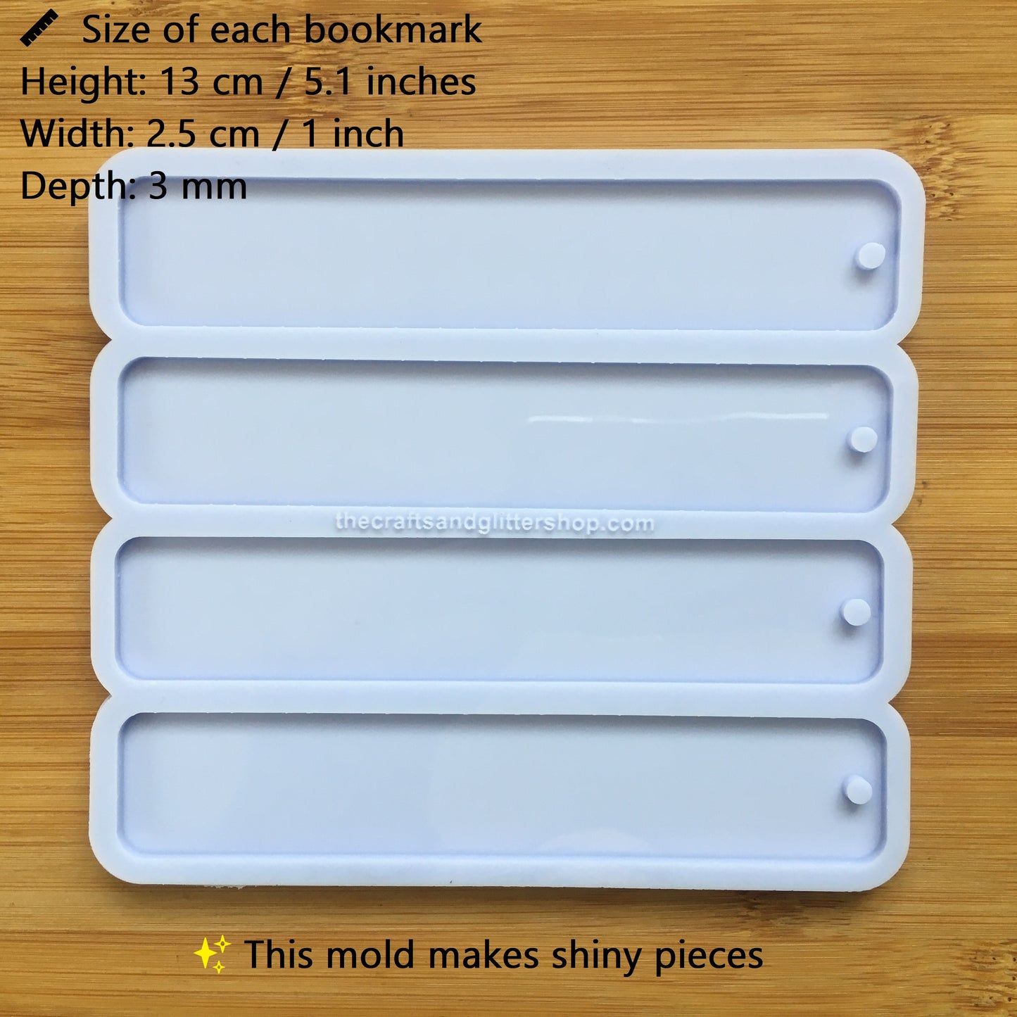 5.1 inch Bookmark Silicone Mold - The Crafts and Glitter Shop