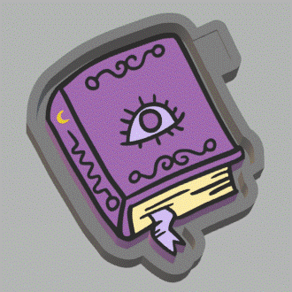 Intuition Spell Book Silicone Mold Housing STL File - The Crafts and Glitter Shop