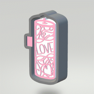 Love Pillar Candle Silicone Mold Housing STL File - The Crafts and Glitter Shop