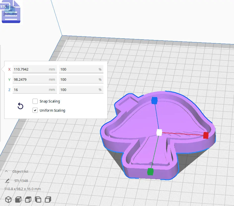 Mushroom Silicone Mold Housing STL File - The Crafts and Glitter Shop