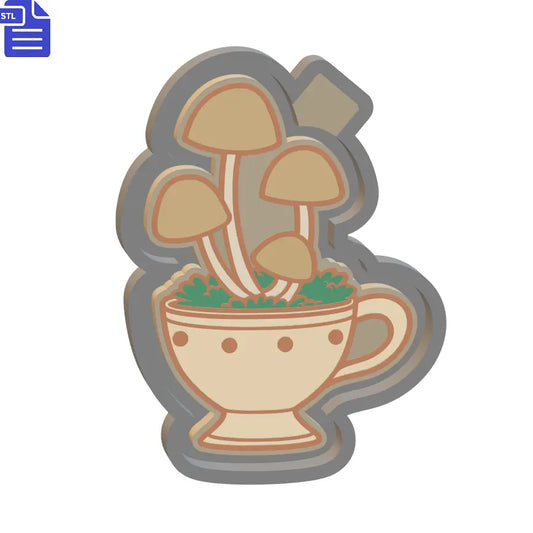 Mushroom Teacup Silicone Mold Housing STL File - The Crafts and Glitter Shop