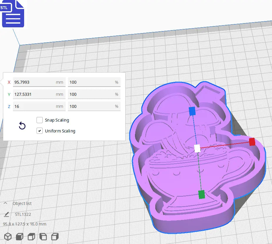 Mushroom Teacup Silicone Mold Housing STL File - The Crafts and Glitter Shop