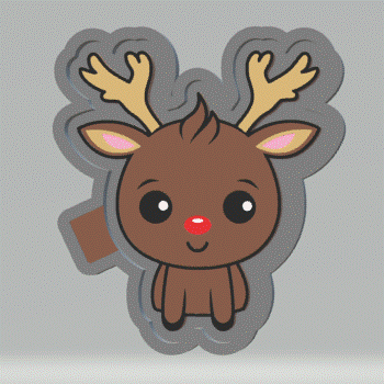 Reindeer Silicone Mold Housing STL File - The Crafts and Glitter Shop