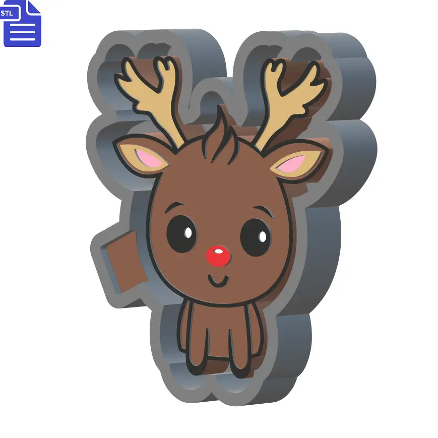 Reindeer Silicone Mold Housing STL File - The Crafts and Glitter Shop
