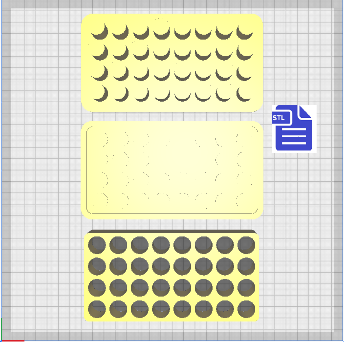 Circle Embed Tray Bath Bomb Mold STL File - for 3D printing - FILE ONLY - The Crafts and Glitter Shop
