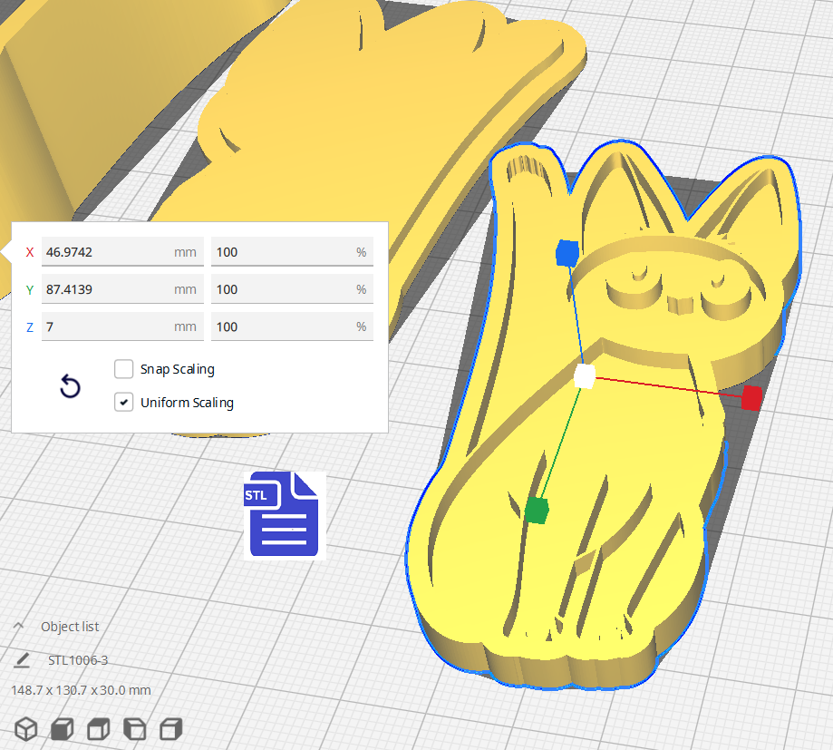 3pc Jiji Cat Bath Bomb Mold STL File - Digital Download - The Crafts and Glitter Shop