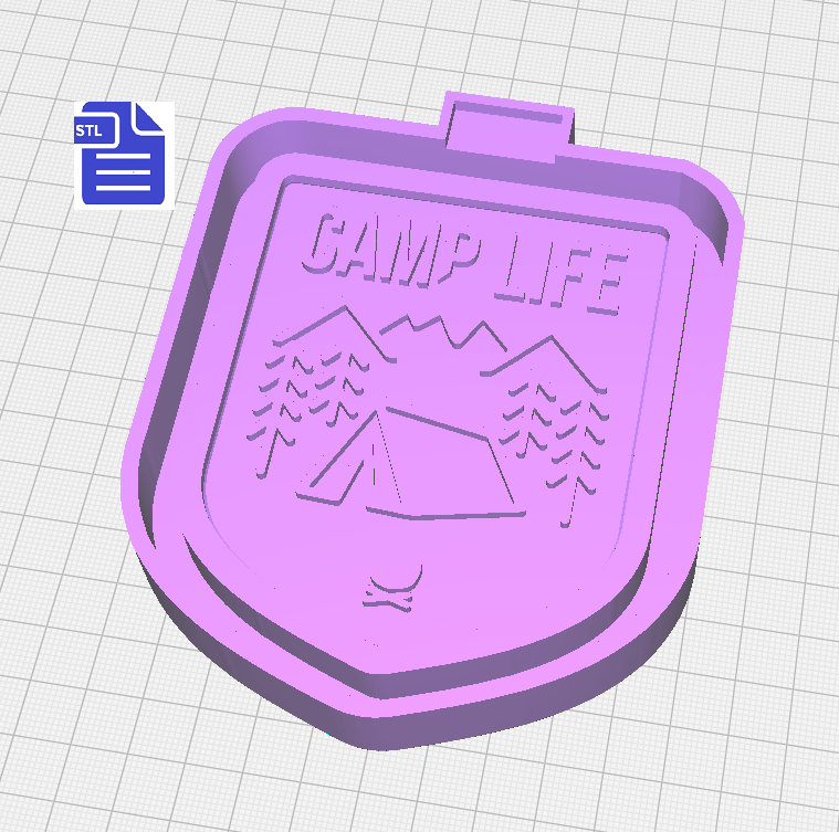 Camp Life Silicone Mold Housing STL Files - for 3D printing - FILE ONLY - The Crafts and Glitter Shop