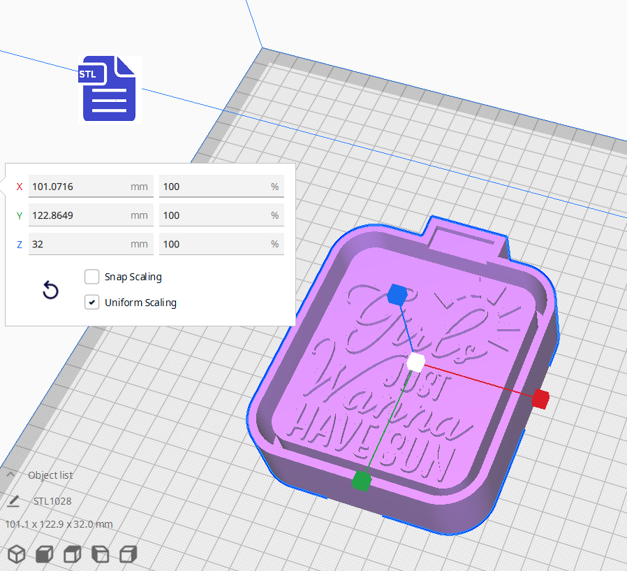 Girls Just Wanna Have Sun Silicone Mold Housing STL File - for 3D printing - FILE ONLY - The Crafts and Glitter Shop