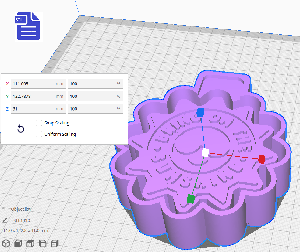 Bring on the Sunshine Silicone Mold Housing STL File - for 3D printing - FILE ONLY - The Crafts and Glitter Shop