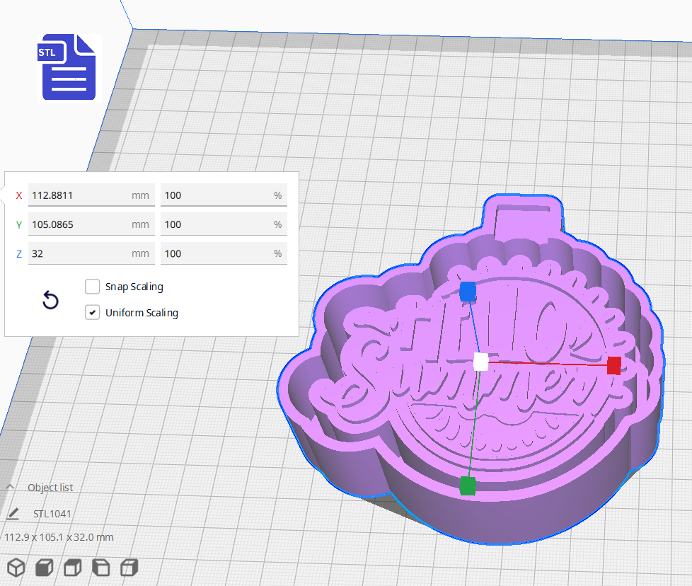 Hello Summer Silicone Mold Housing STL File - for 3D printing - Freshie Mold - The Crafts and Glitter Shop