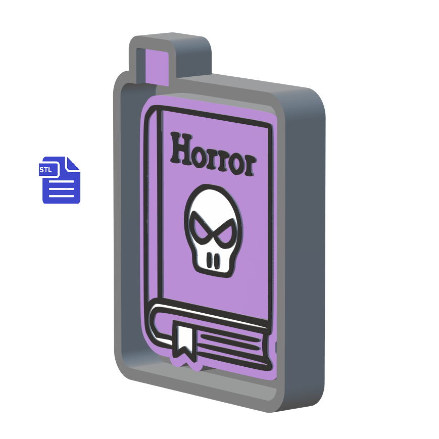 Horror Book Club Silicone Mold Housing STL File - The Crafts and Glitter Shop