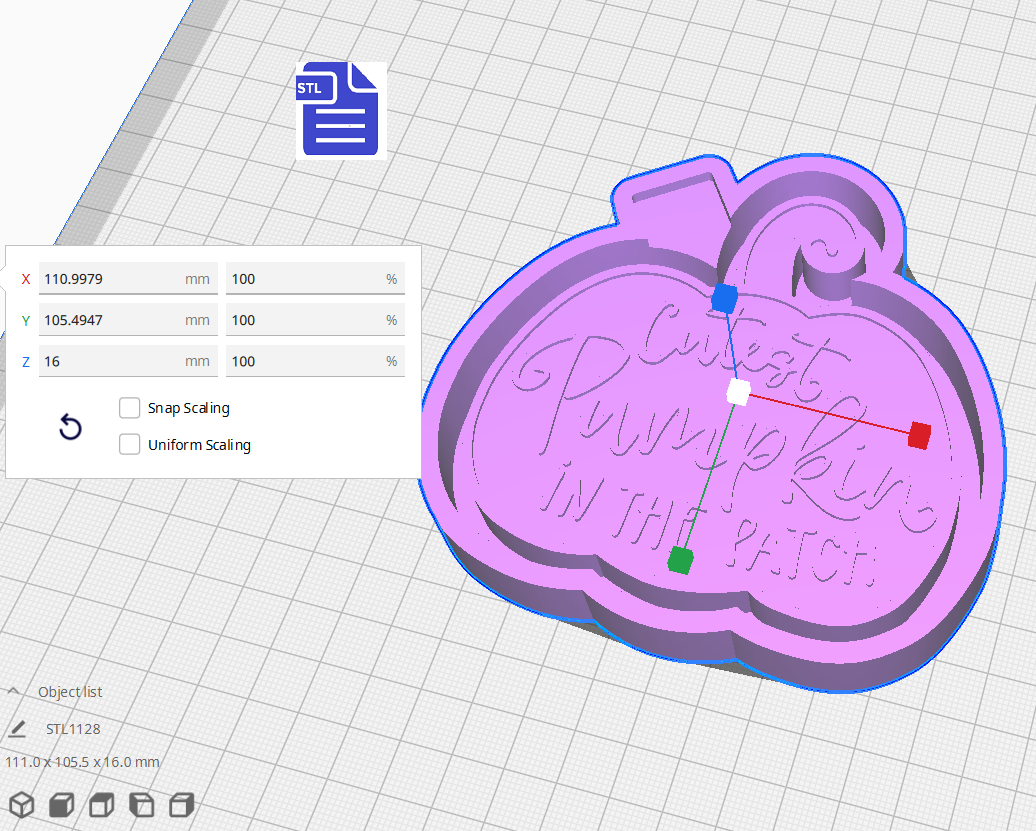 Cutest Pumpkin in the Patch Silicone Mold Housing STL File - The Crafts and Glitter Shop