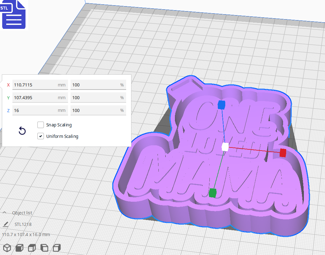One Loved Mama Mold Housing STL File - The Crafts and Glitter Shop